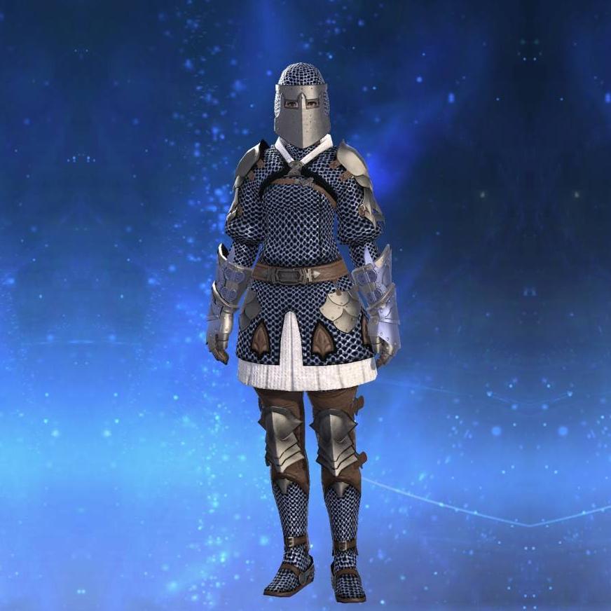Mythril Haubergeon's gearset image female.