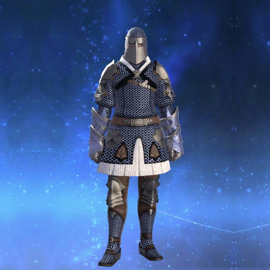 Mythril Haubergeon's gearset image male.