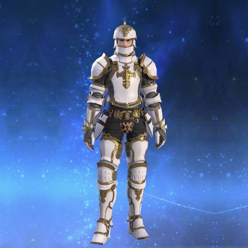 Militia Cuirass's gearset image male.