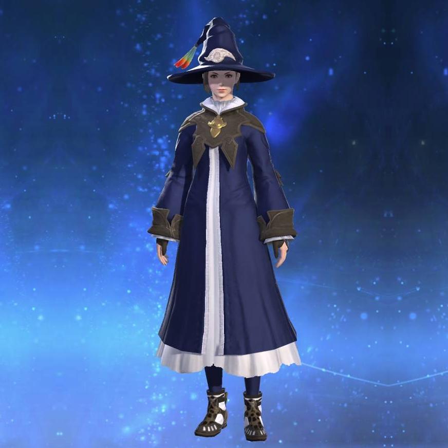 Militia Robe's gearset image female.