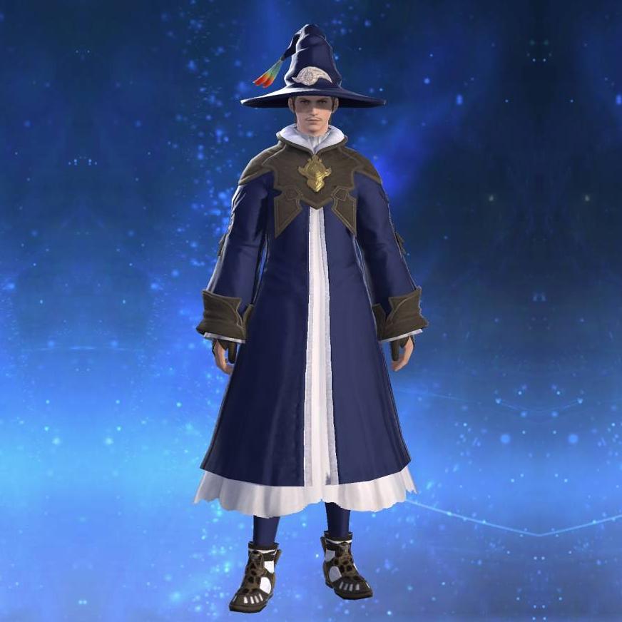 Militia Robe's gearset image male.