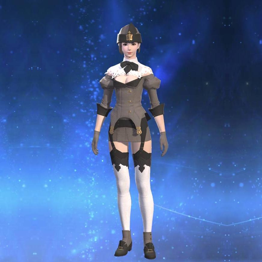 Linen Coatee of Crafting's gearset image female.