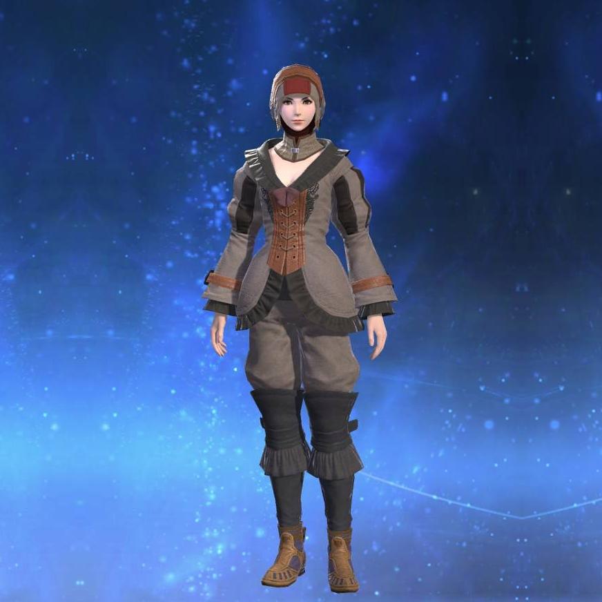 Linen Bliaud's gearset image female.