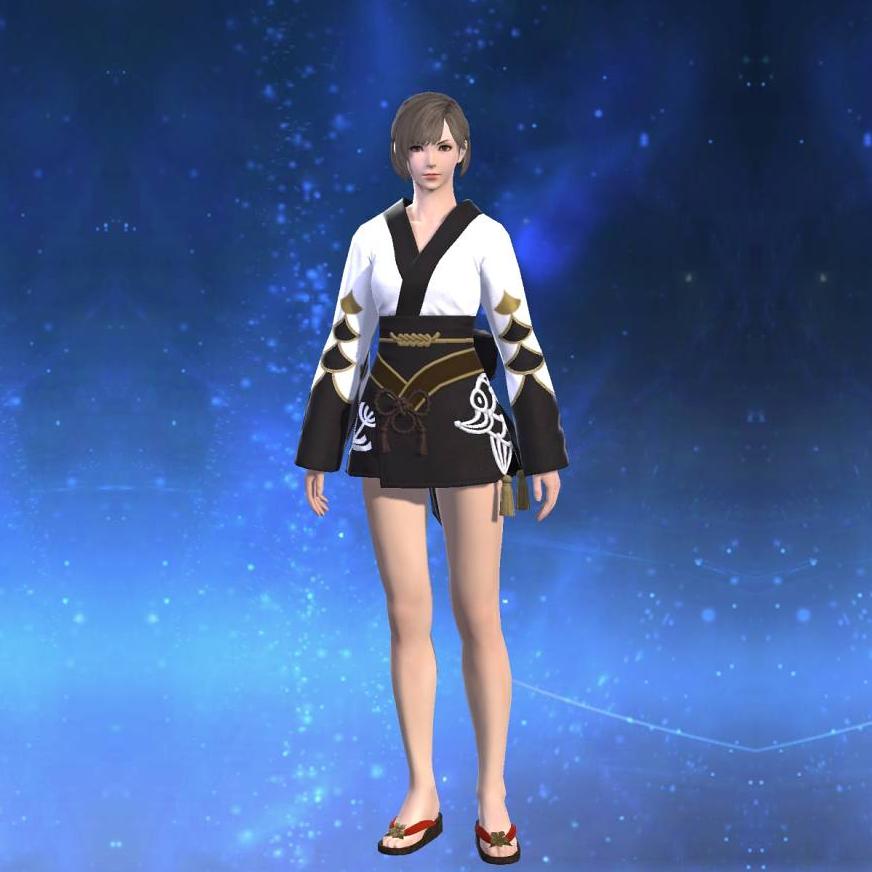 Lady's Yukata (Black)'s gearset image.