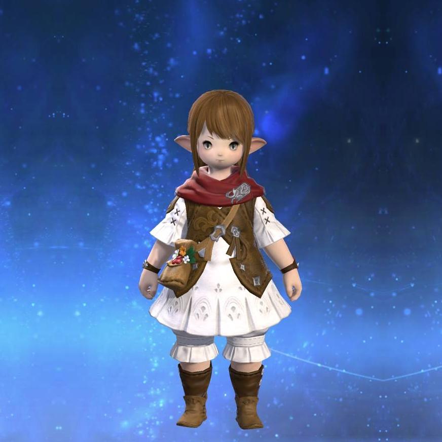 Lalafellin Kaftan's gearset image.