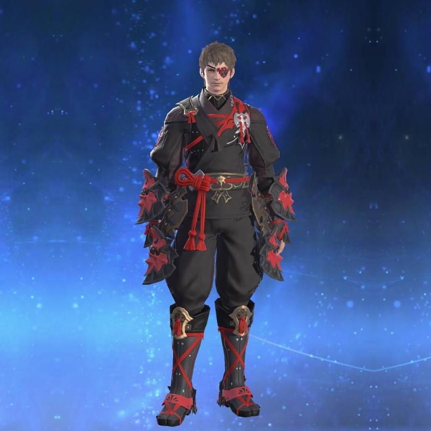 Fuma Koromo's gearset image male.