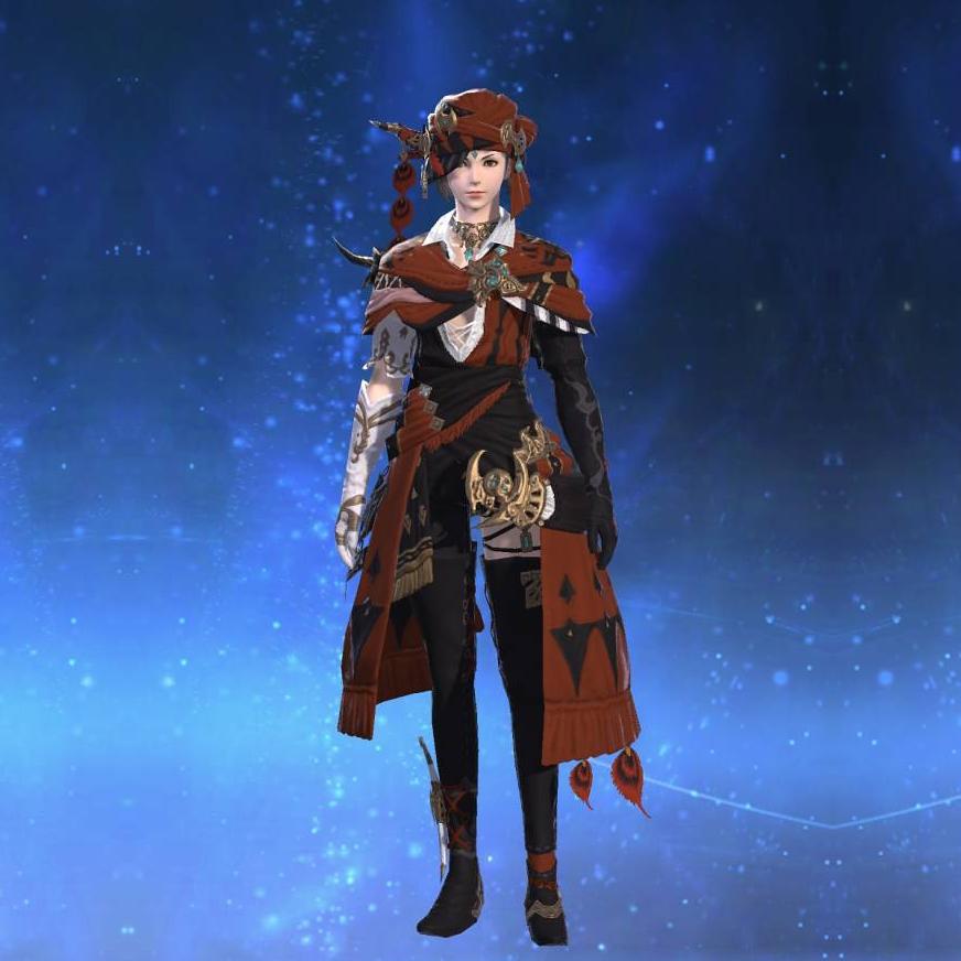 Aoidos' Cloak's gearset image female.