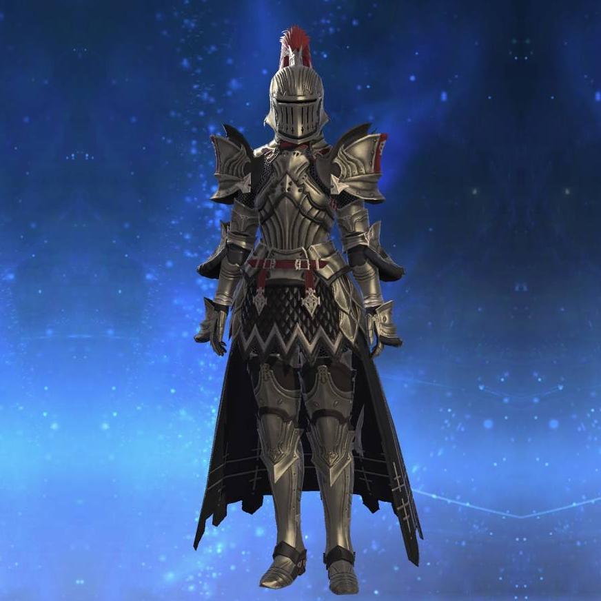 Adamantite Armor of Fending's gearset image female.