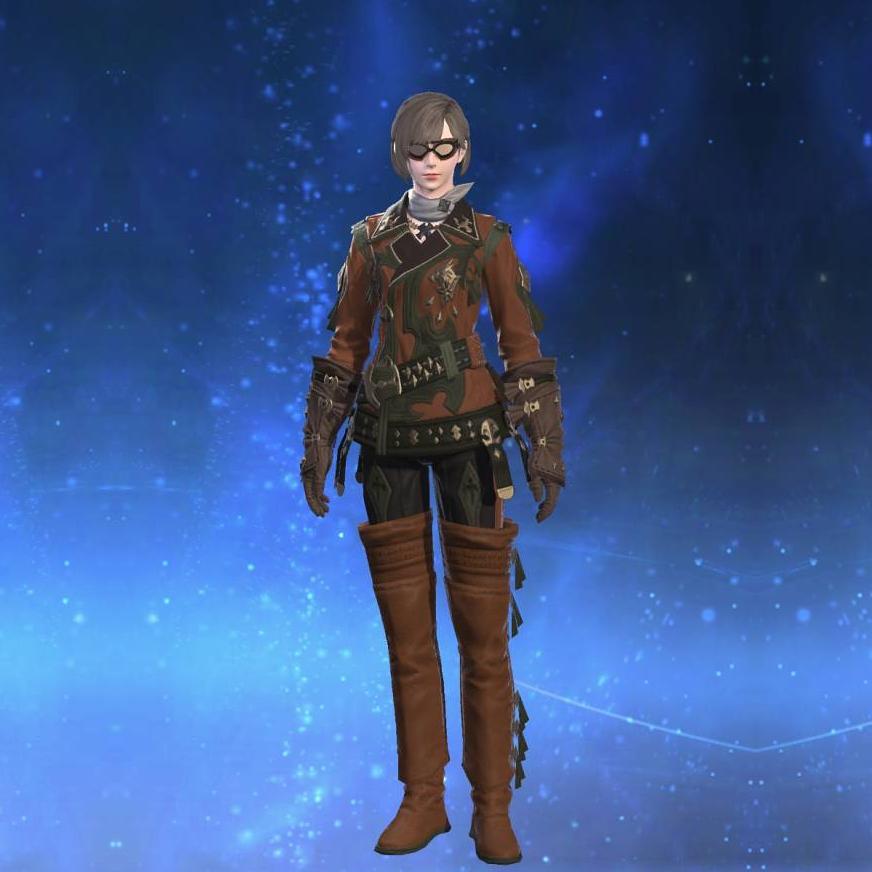 Archaeoskin Jackcoat of Gathering's gearset image female.