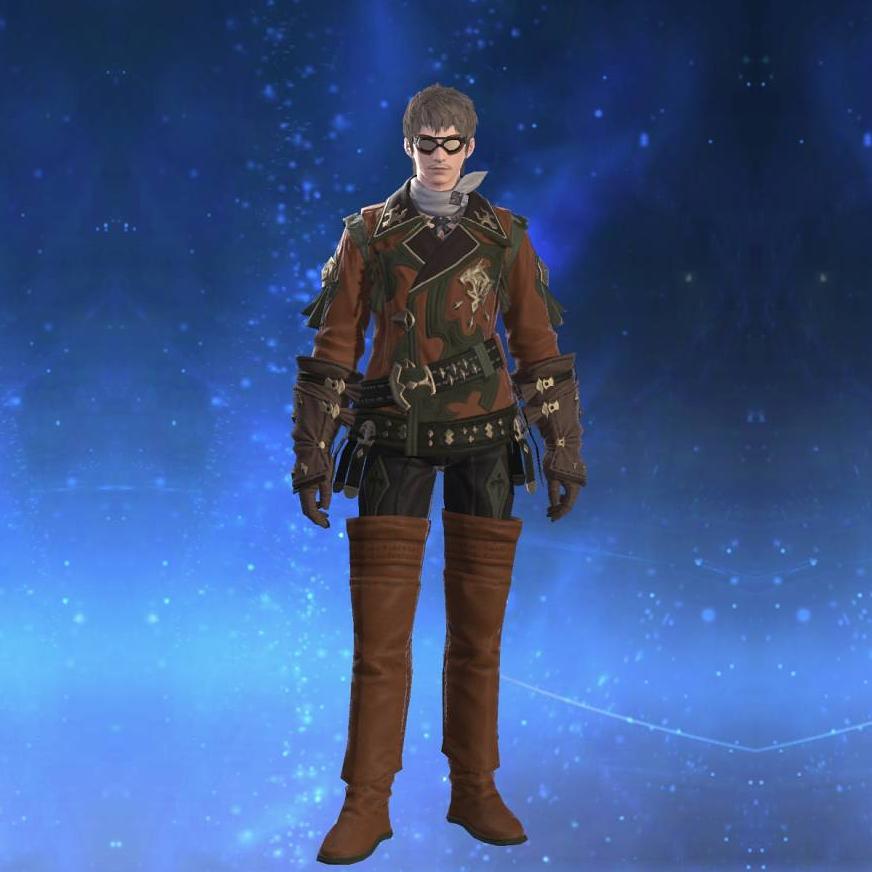 Archaeoskin Jackcoat of Gathering's gearset image male.
