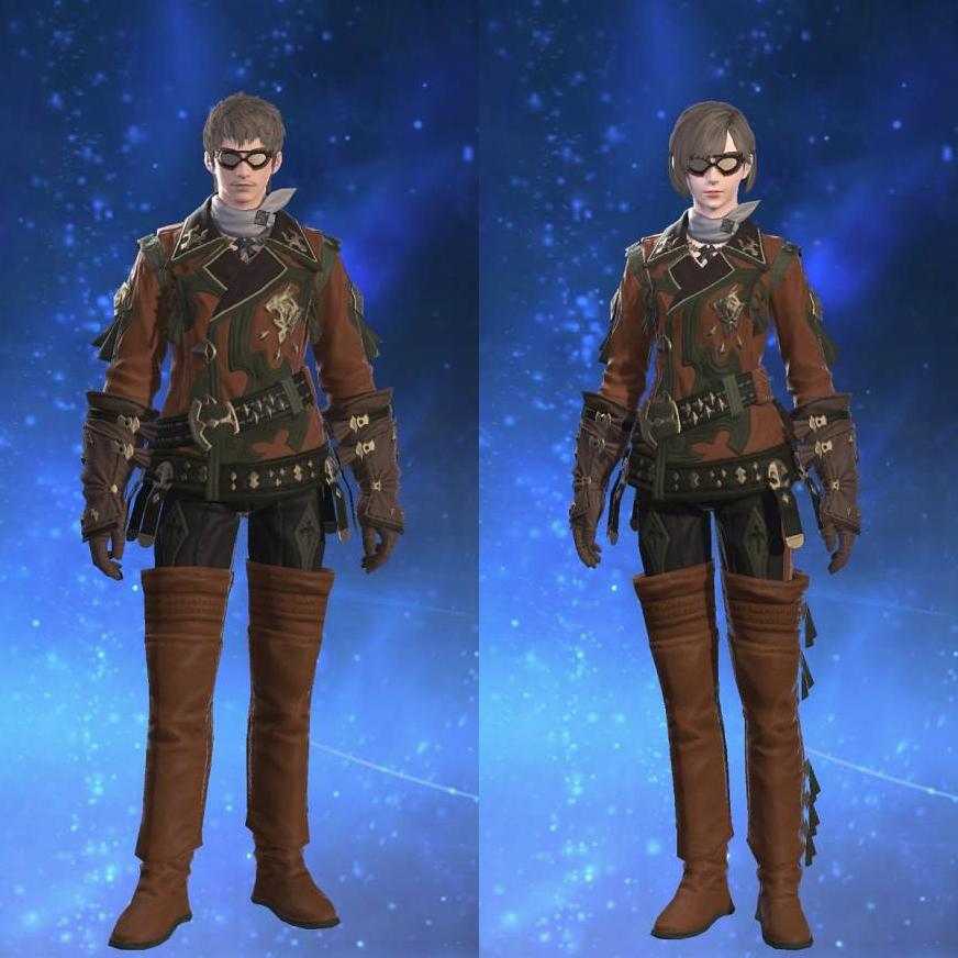 Archaeoskin Jackcoat of Gathering's gearset image.