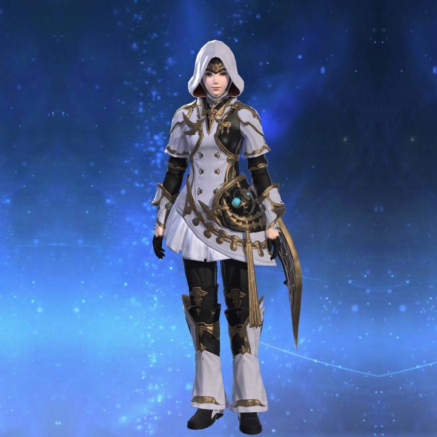 Alexandrian Jacket of Healing's gearset image female.