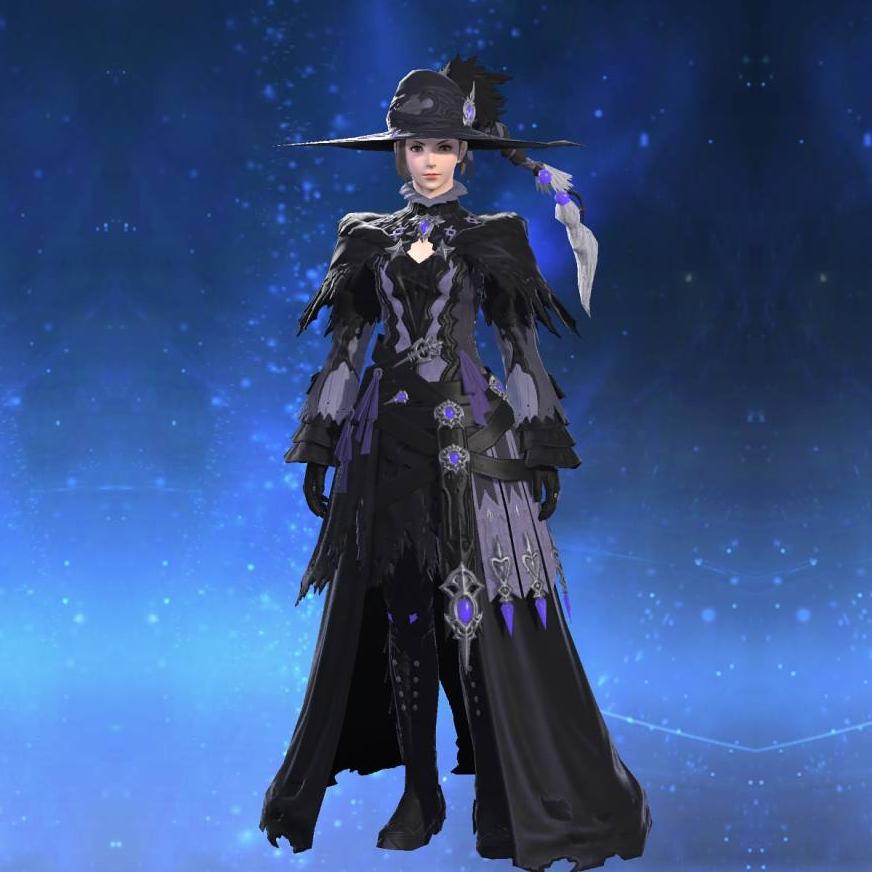 Void Ark Robe of Casting's gearset image female.