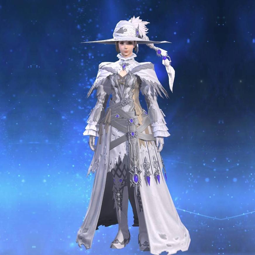 Void Ark Robe of Healing's gearset image female.