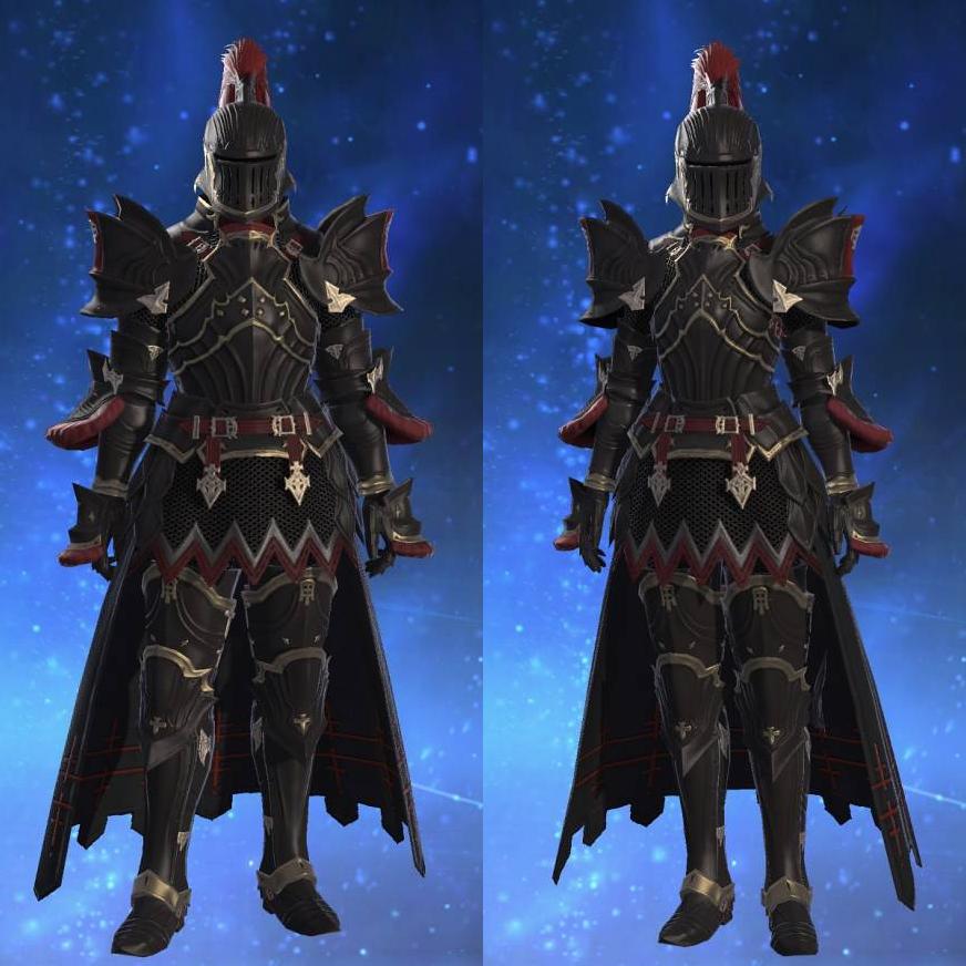 Ishgardian Knight's Armor's gearset image.