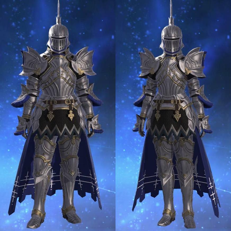 Ishgardian Banneret's Armor's gearset image.