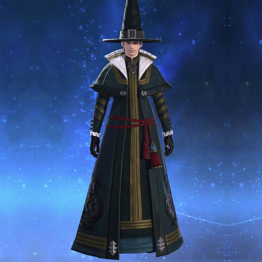 Ishgardian Historian's Robe's gearset image male.