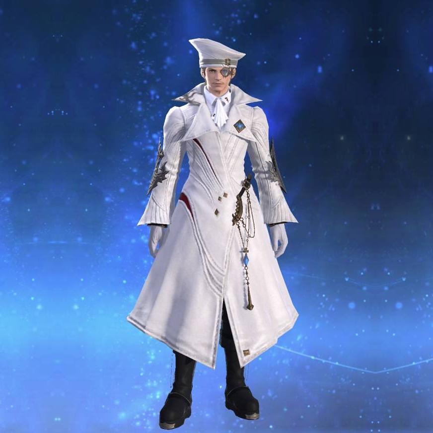 Augmented Shire Preceptor's Coat's gearset image male.