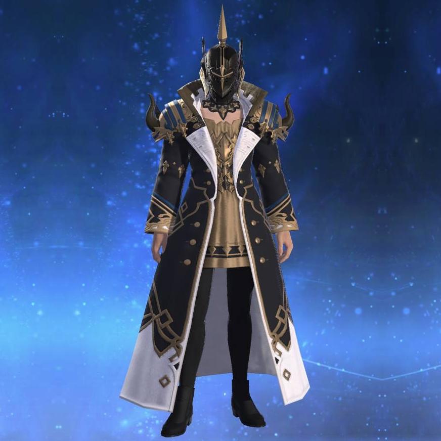 Flame Lieutenant's Coat's gearset image male.
