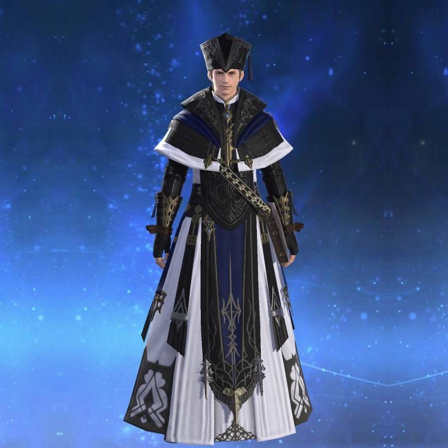 Halonic Exorcist's Robe's gearset image male.