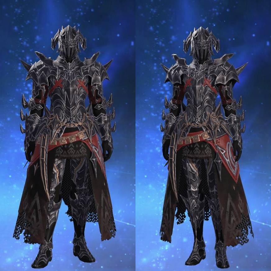 Chaos Cuirass's gearset image.