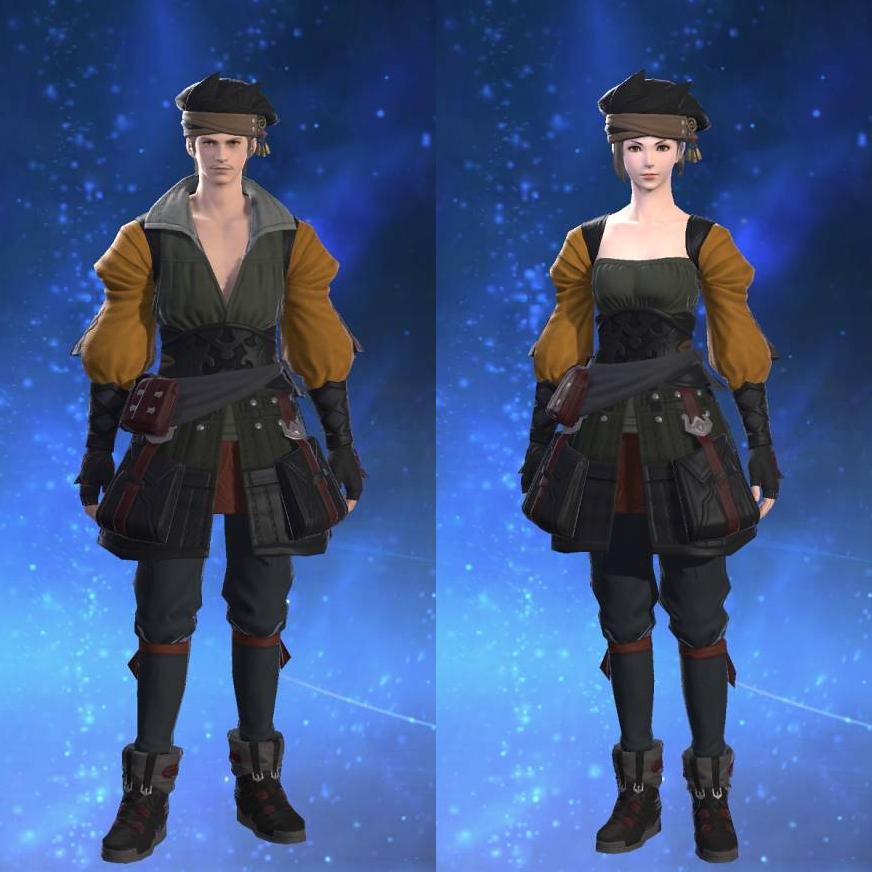 Chimerical Felt Doublet of Crafting's gearset image.