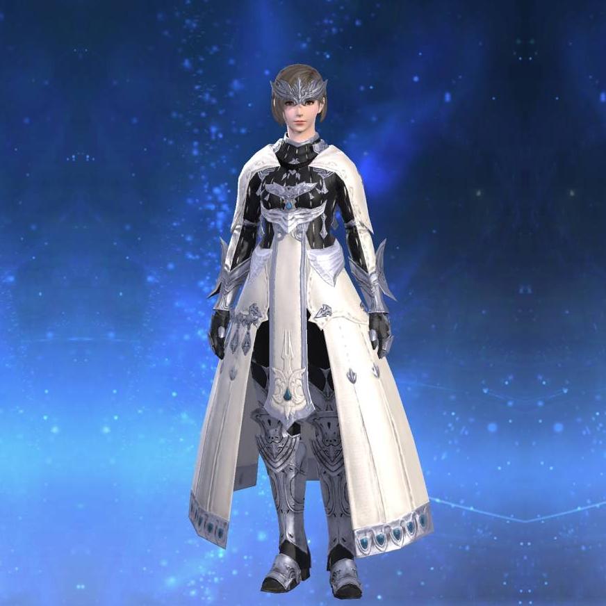 Chimerical Felt Robe of Healing's gearset image female.
