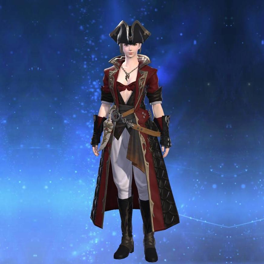 Griffin Leather Coat of Striking's gearset image female.