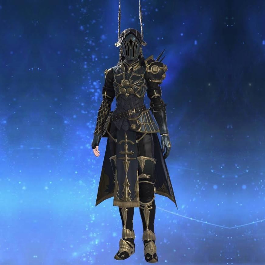 Gordian Mail of Striking's gearset image female.