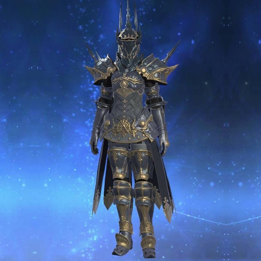 Gordian Plate Mail of Fending's gearset image female.