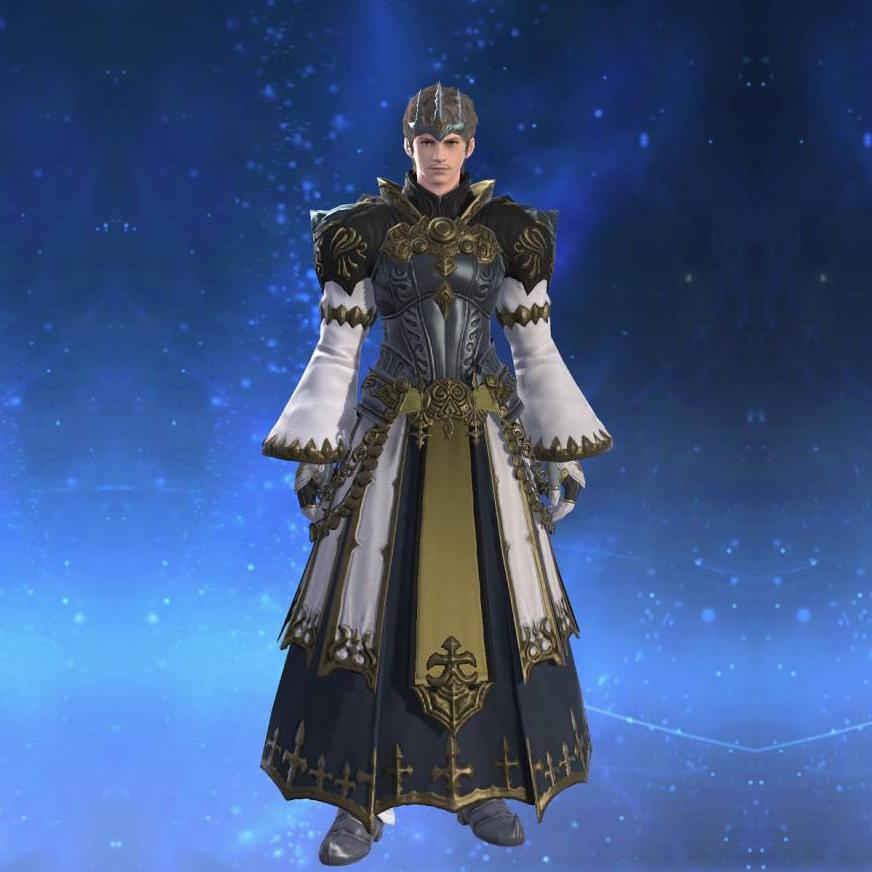 Gordian Gown of Healing's gearset image male.