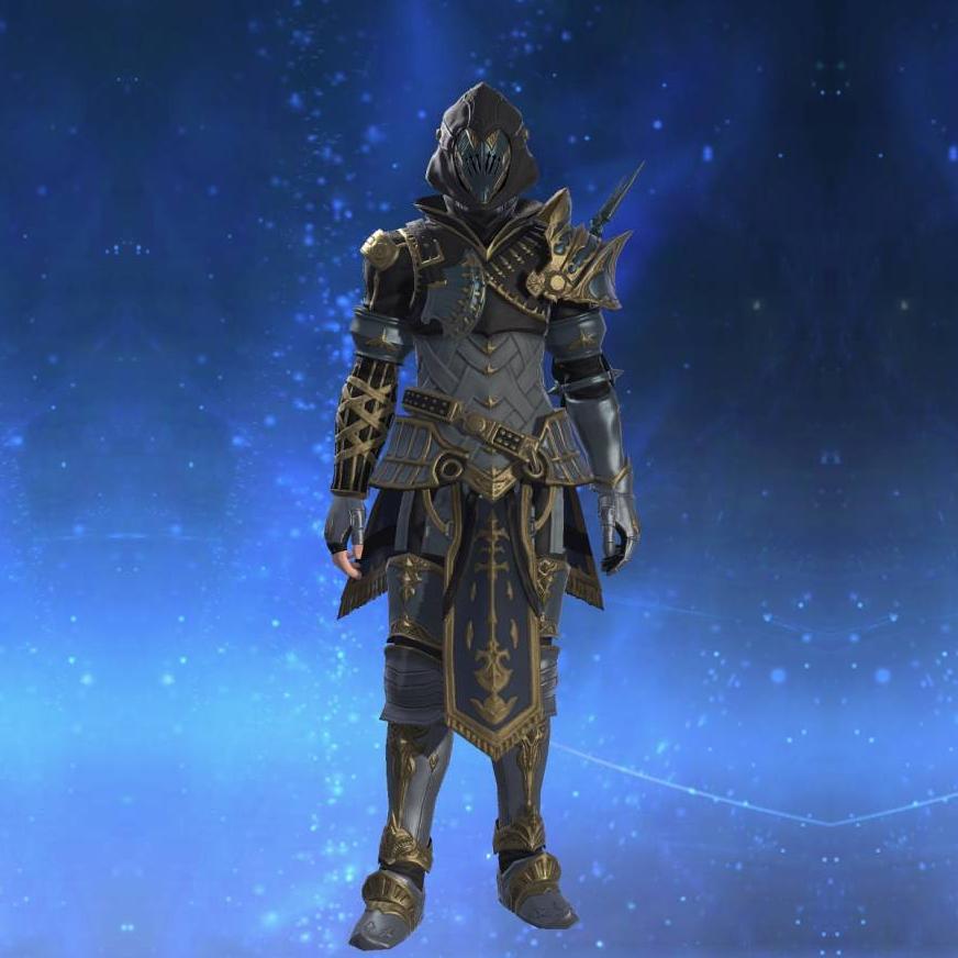 Gordian Corselet of Aiming's gearset image male.