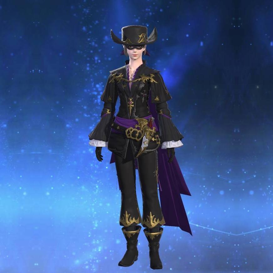 Coat of the Ghost Thief's gearset image female.