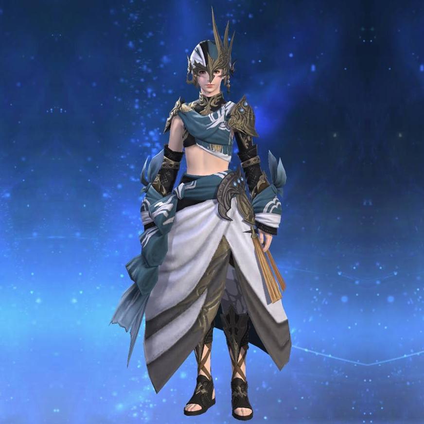 Thaliak's Chestwrap of Healing's gearset image female.