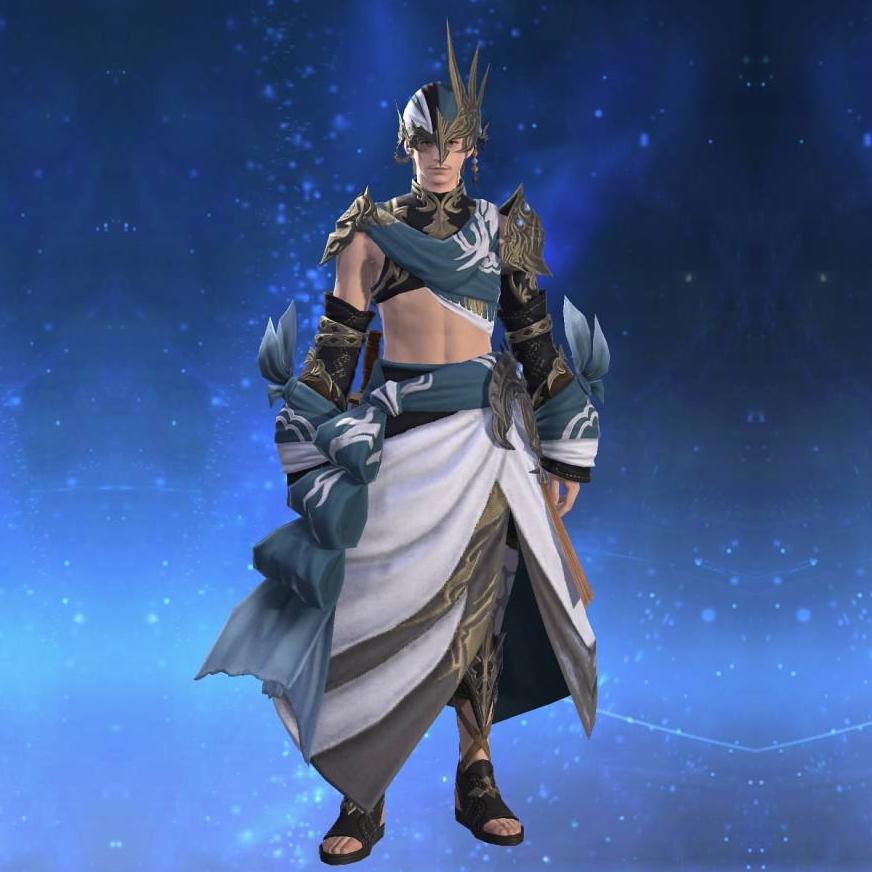 Thaliak's Chestwrap of Healing's gearset image male.