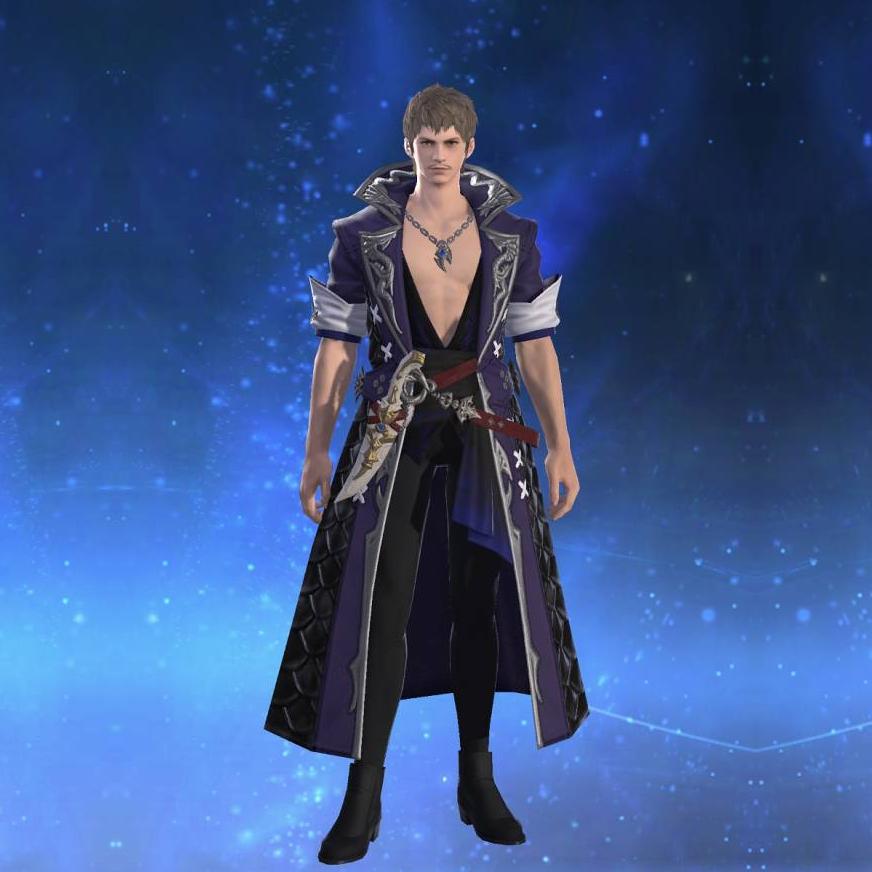 Chivalric Coat of Scouting's gearset image male.