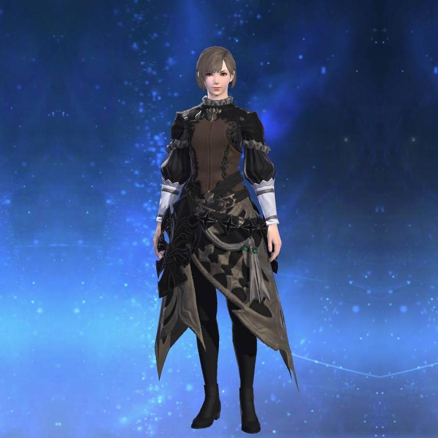 Chivalric Longcoat of Aiming's gearset image female.