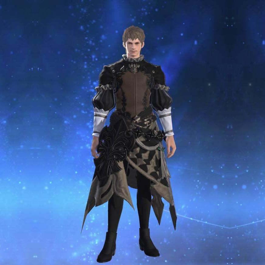 Chivalric Longcoat of Aiming's gearset image male.