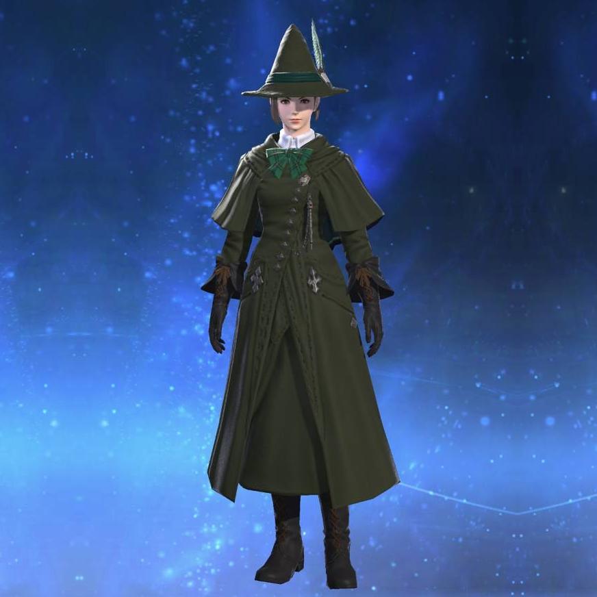 Sharlayan Conservator's Coat's gearset image female.