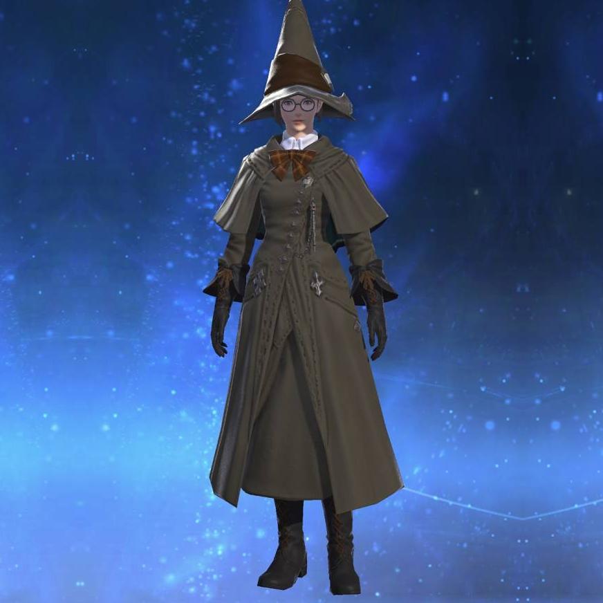 Sharlayan Preceptor's Coat's gearset image female.