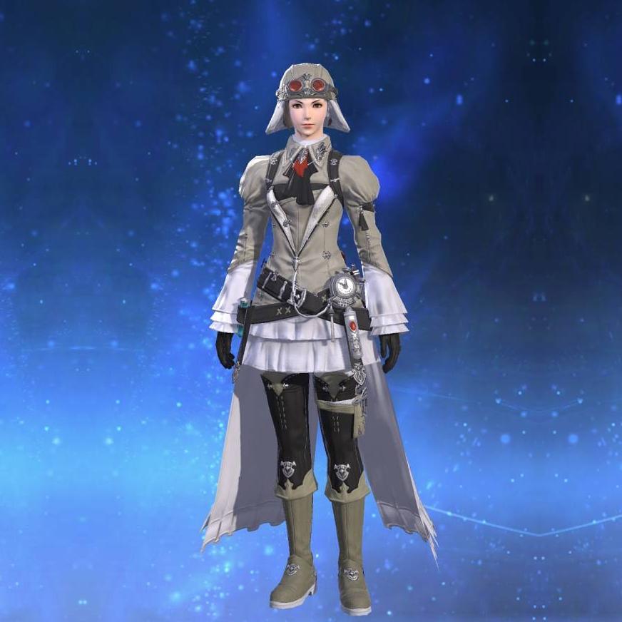Sky Pirate's Coat of Healing's gearset image female.