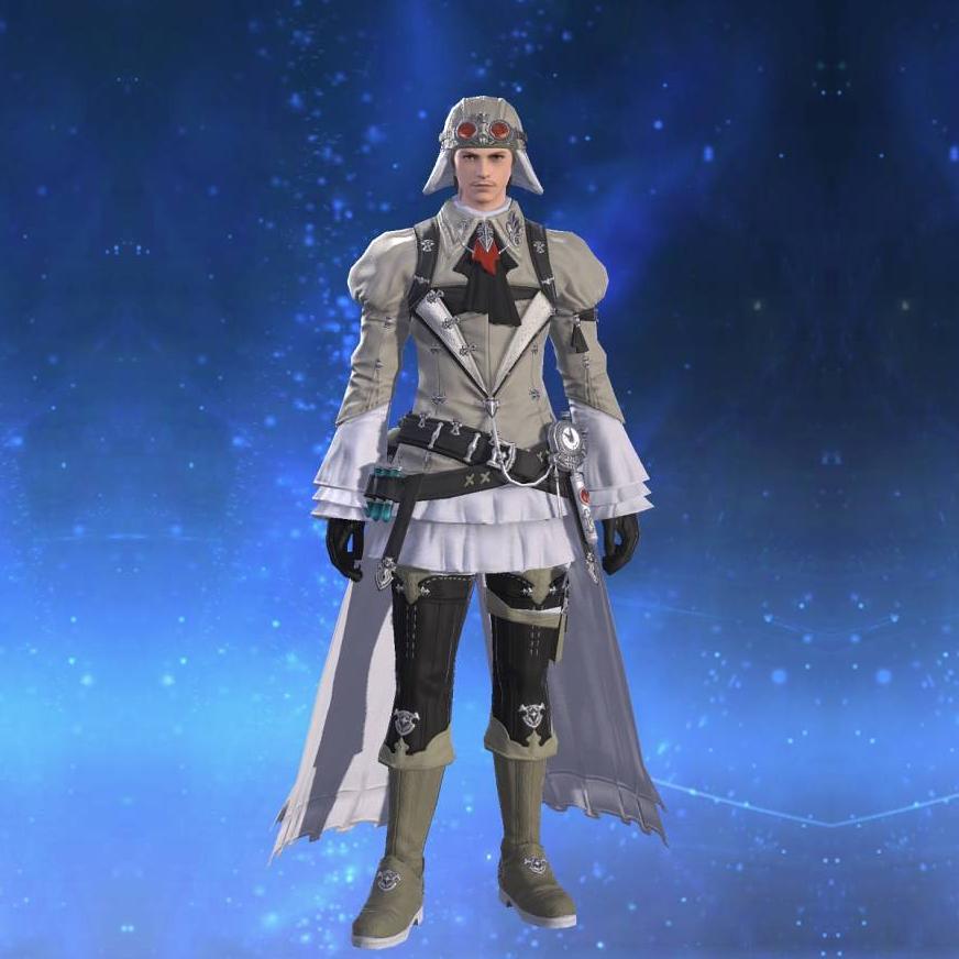 Sky Pirate's Coat of Healing's gearset image male.