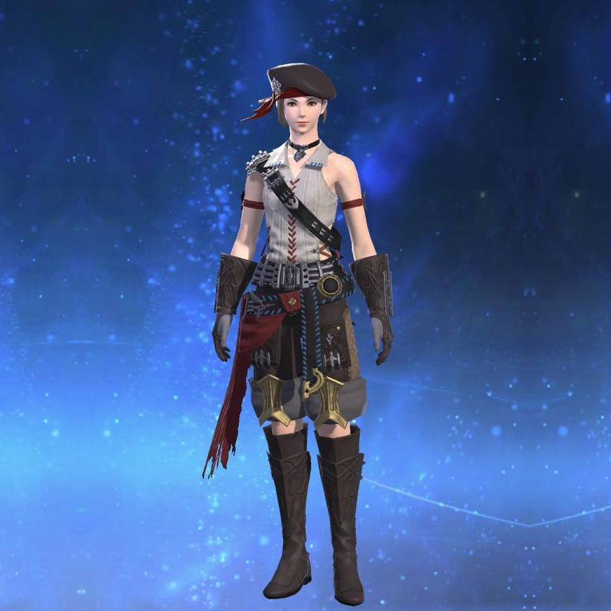 Sky Pirate's Vest of Aiming's gearset image female.