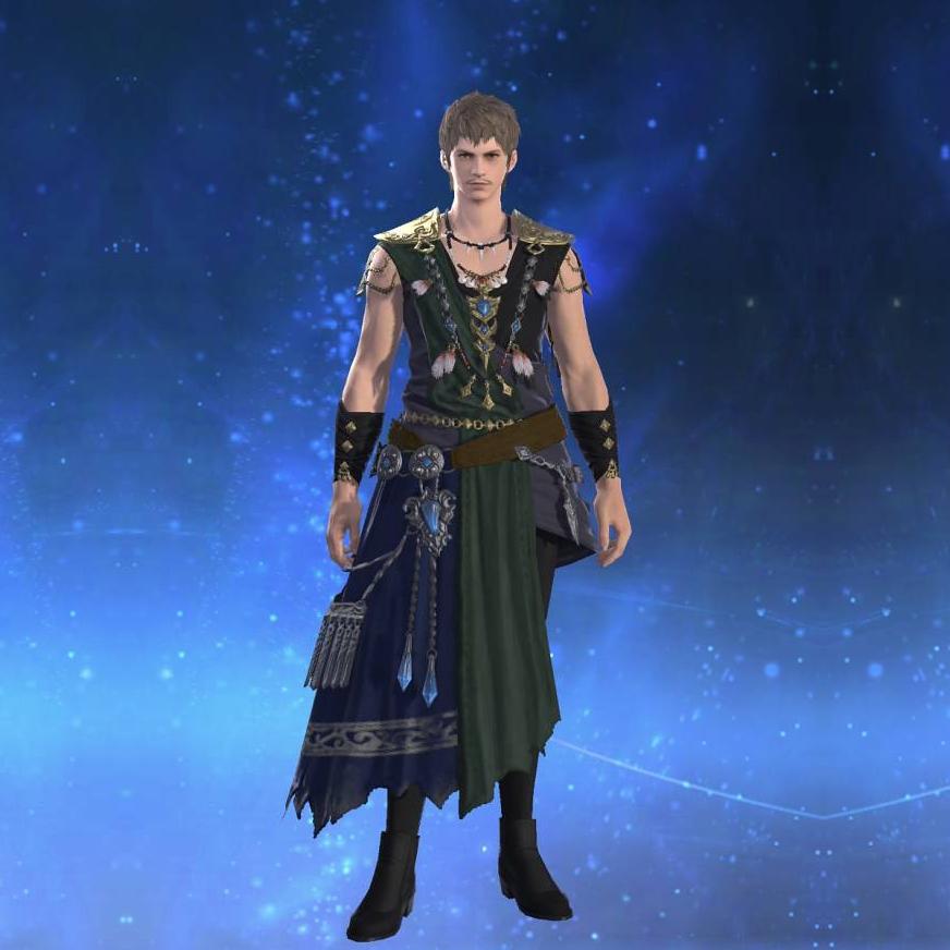 Ornate Star Velvet Himation of Casting's gearset image male.