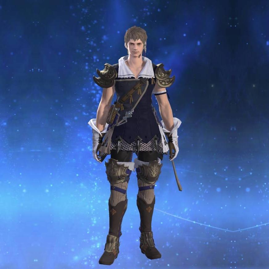 Star Velvet Tabard of Scouting's gearset image male.