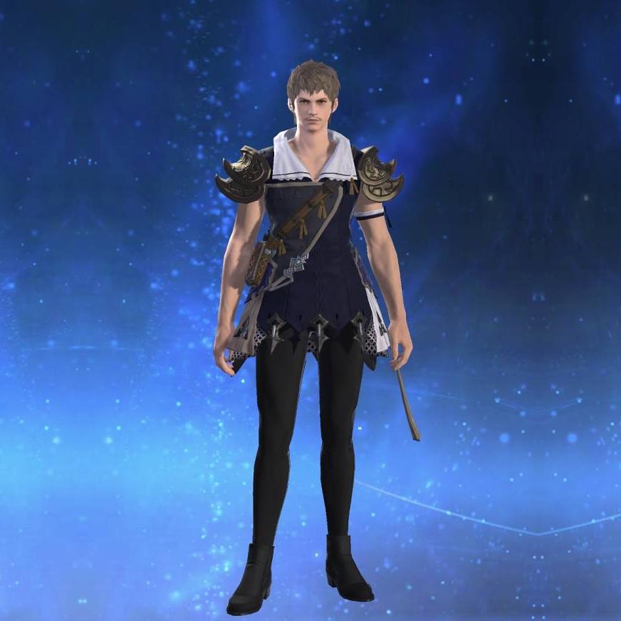 Ornate Star Velvet Tabard of Scouting's gearset image male.
