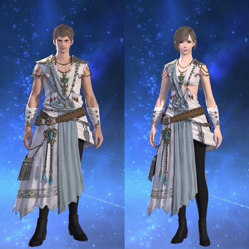 Ornate Star Velvet Himation of Healing's gearset image.