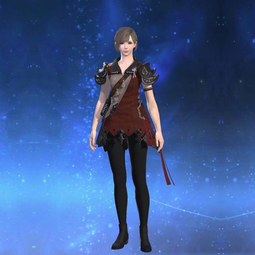 Ornate Star Velvet Tabard of Aiming's gearset image female.