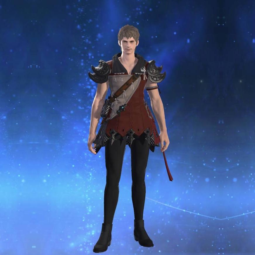 Ornate Star Velvet Tabard of Aiming's gearset image male.