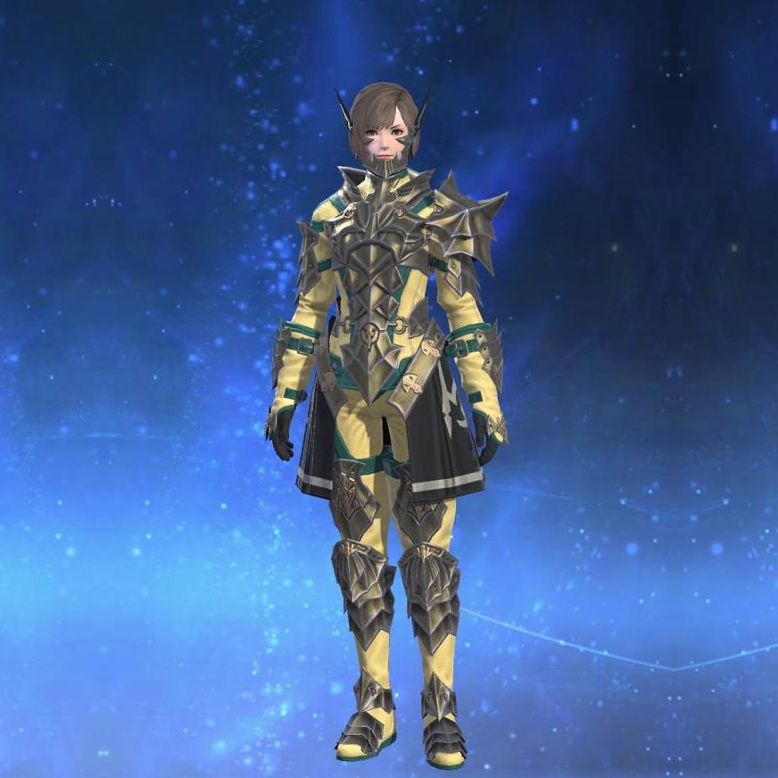 Titanium Mail of Striking's gearset image female.
